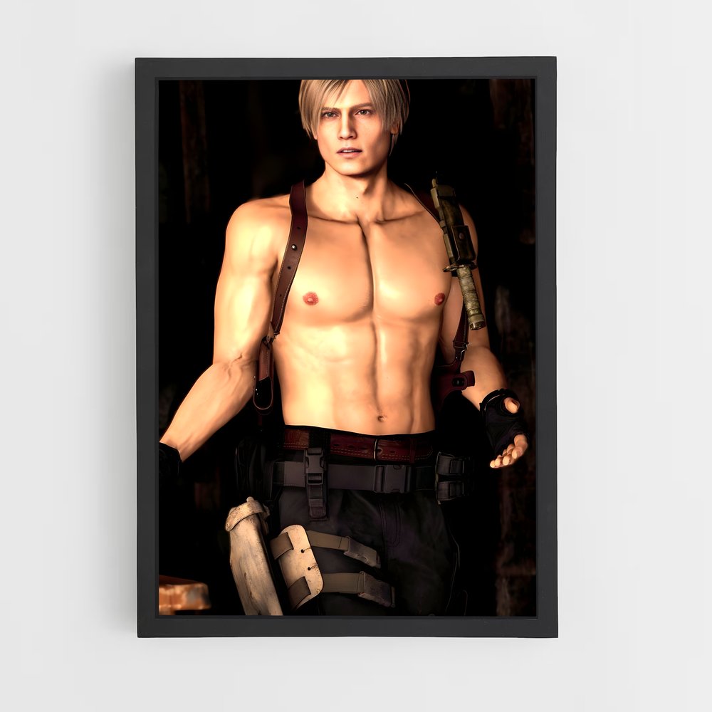 Poster Leon en Action – affiche Resident Evil (vue 2)